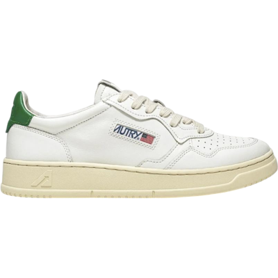 Autry Medalist Low White Green