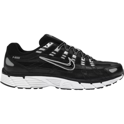 Nike P-6000 Black White Metallic Silver