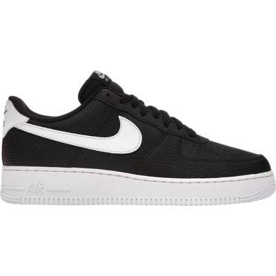 Nike Air Force 1 Low '07 Black White Pebbled Leather