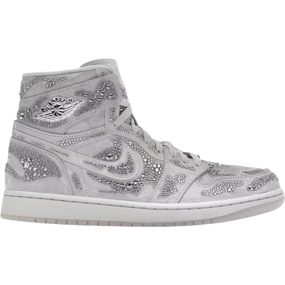 Jordan 1 Retro High OG Swarovski Vast Grey (Women's)