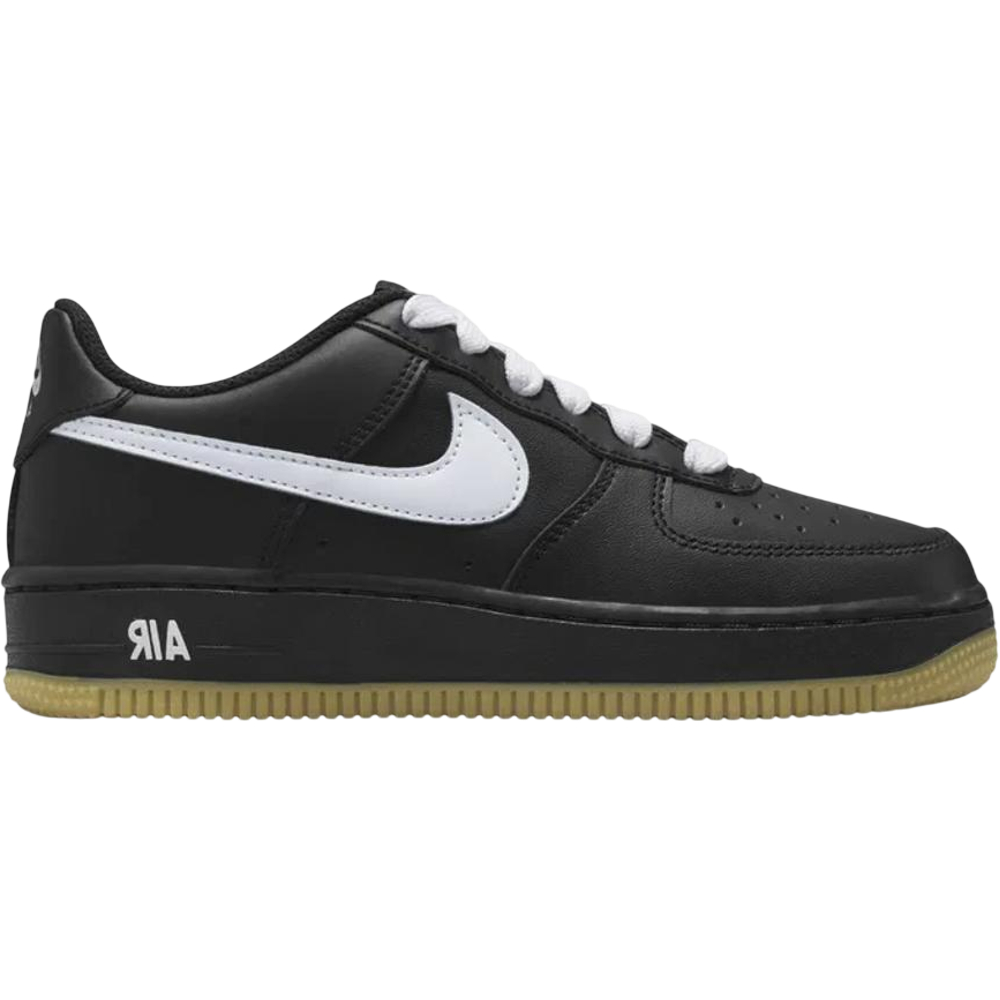 NIKE Air Force 1 LV8 Black/White/Gum (GS)