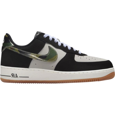 Nike Air Force 1 Low '07 LV8 Black Patent Camo Swoosh