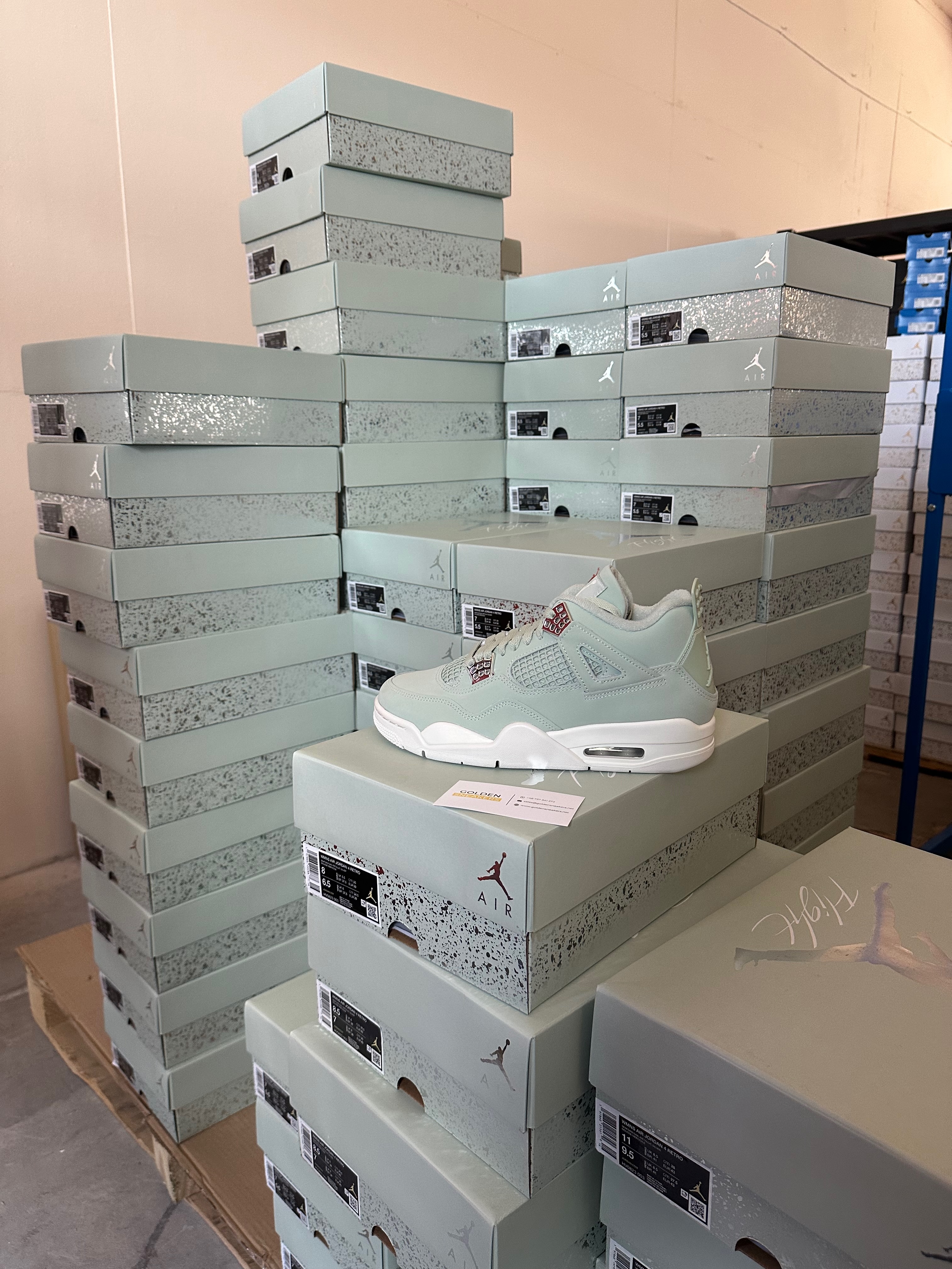 Jordan 4 Retro Seafoam Sail (Women's)
