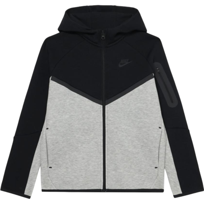 Nike Tech Fleece Zip Hoodie Black/Grey (GS)