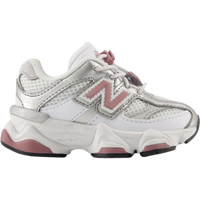 New Balance 9060 Bungee Lace White Rosewood Silver (TD)