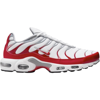 Nike Air Max Plus White University Red Wolf Grey