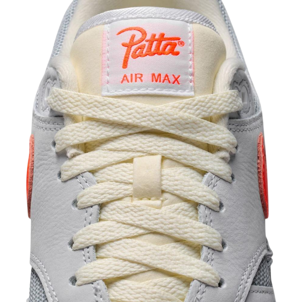Nike Air Max 1 Patta Waves White Hyper Crimson (with bracelet)