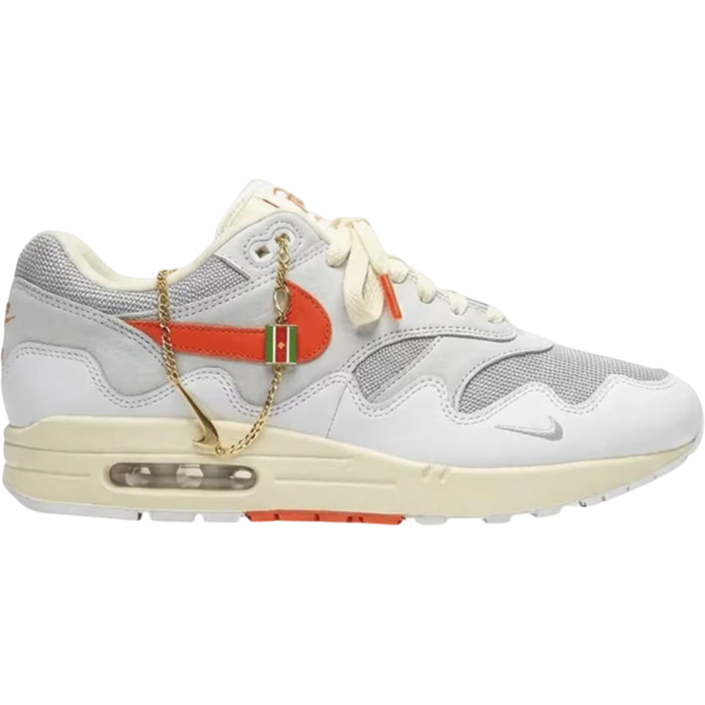 Nike Air Max 1 Patta Waves White Hyper Crimson (with bracelet)