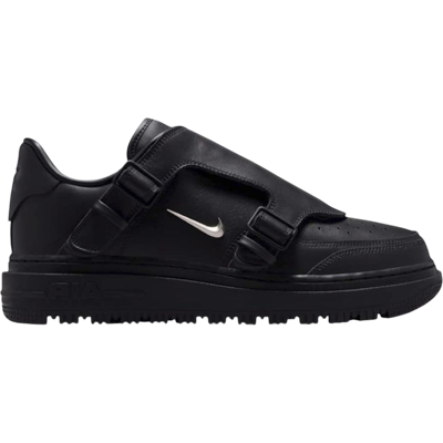 Nike Air Force 1 Low Luxe Black Metallic Silver