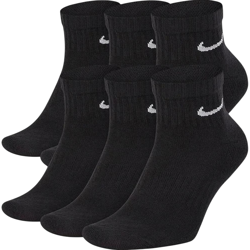 Nike Everyday Max Cushioned Socks Black 6-pack